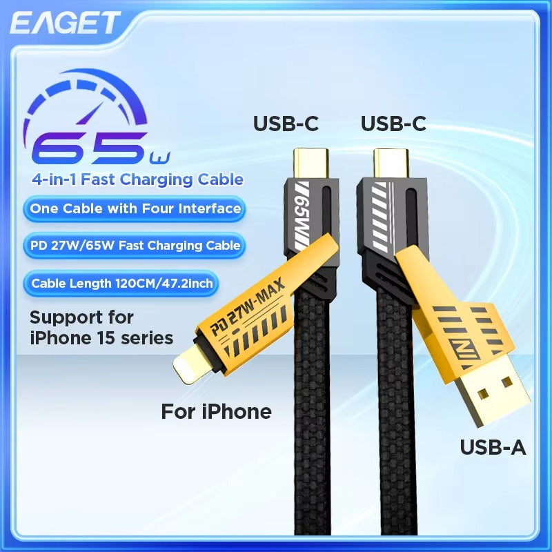 4 In 1 Multi USB PD Charging Cable