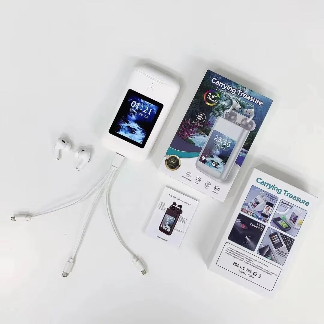 NuboFussion 3-in-1 Earbuds, Power Bank and Multimedia