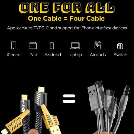 4 In 1 Multi USB PD Charging Cable